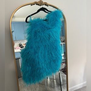 The Bar Andre feather dress